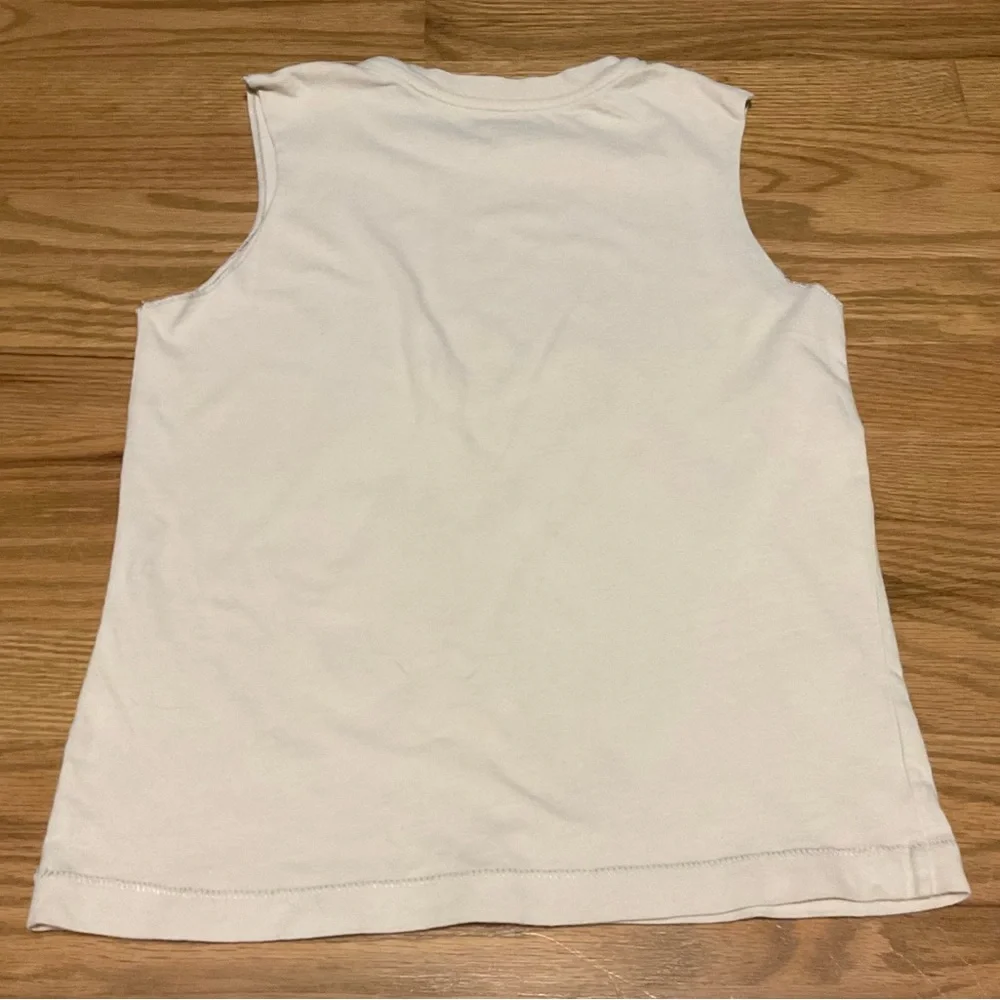 Boy’s Gap Athletic Dept Baseball Graphic Beige Sleeveless Cotton Tee Tank Cotton